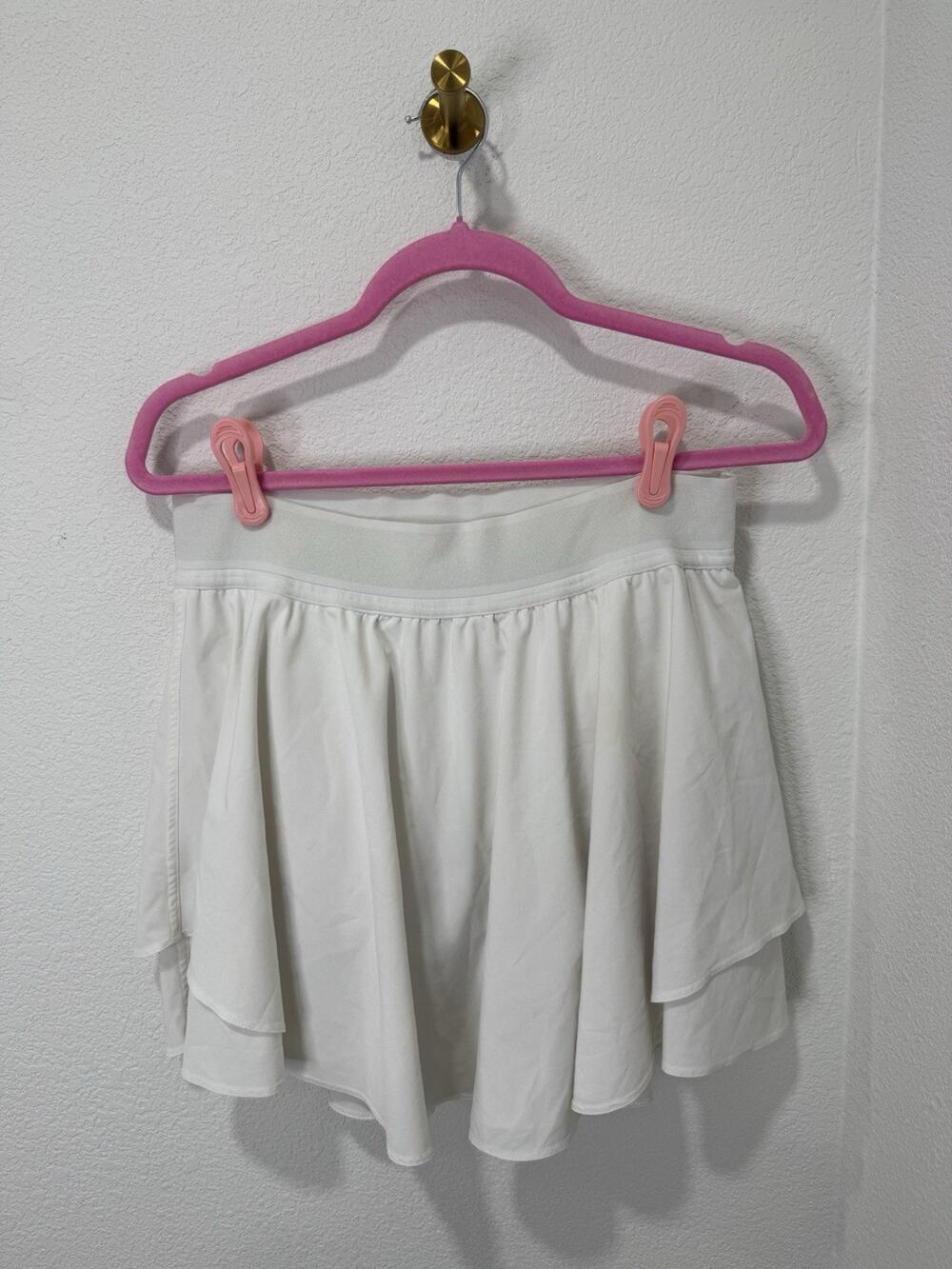 Lululemon Court Rival High-Rise Skirt Women’s Size 10 Tall White